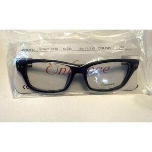 Enhance‎ EN3856 Matte Black Eyeglasses Frames 50-17-145mm Plastic